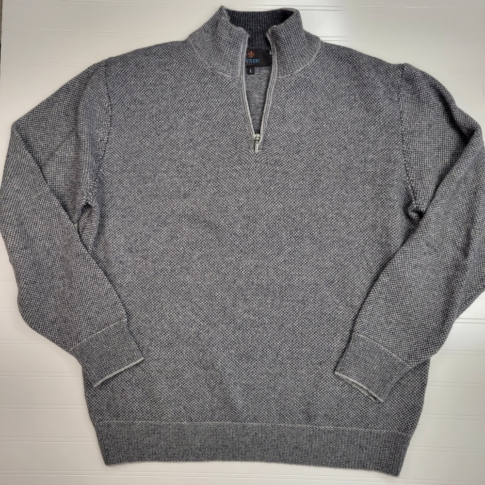 Cuseri Italia Wool Cashmere Blend Sweater Mens Size Large